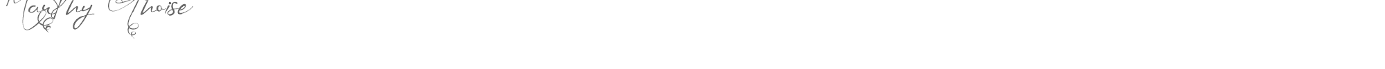 Sample characters Mauthy Ghoise Font
